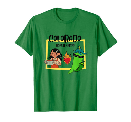 Colorado Green Chili Festival Cookoff, Pueblo Colorado T-Shirt