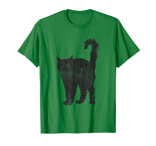 Awesome Punk Rock Black Cat T-Shirt Mens & Womens T-Shirt