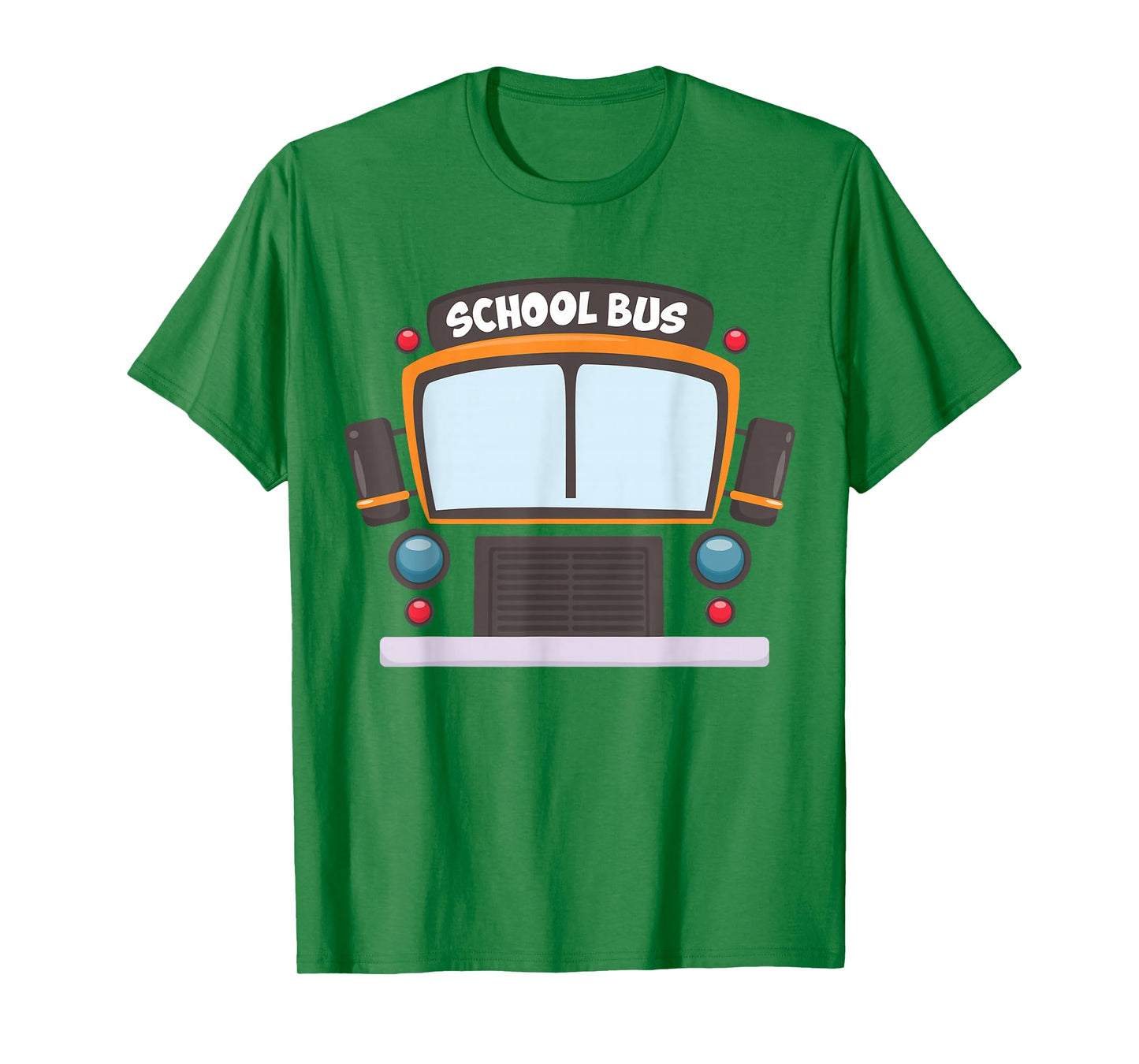 School Bus Costume Shirt Boys Girls Halloween Bus Driver Men T-Shirt