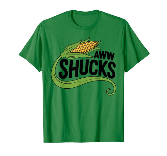 Aww Shucks Funny Corn Pun Corn On The Cob T-Shirt