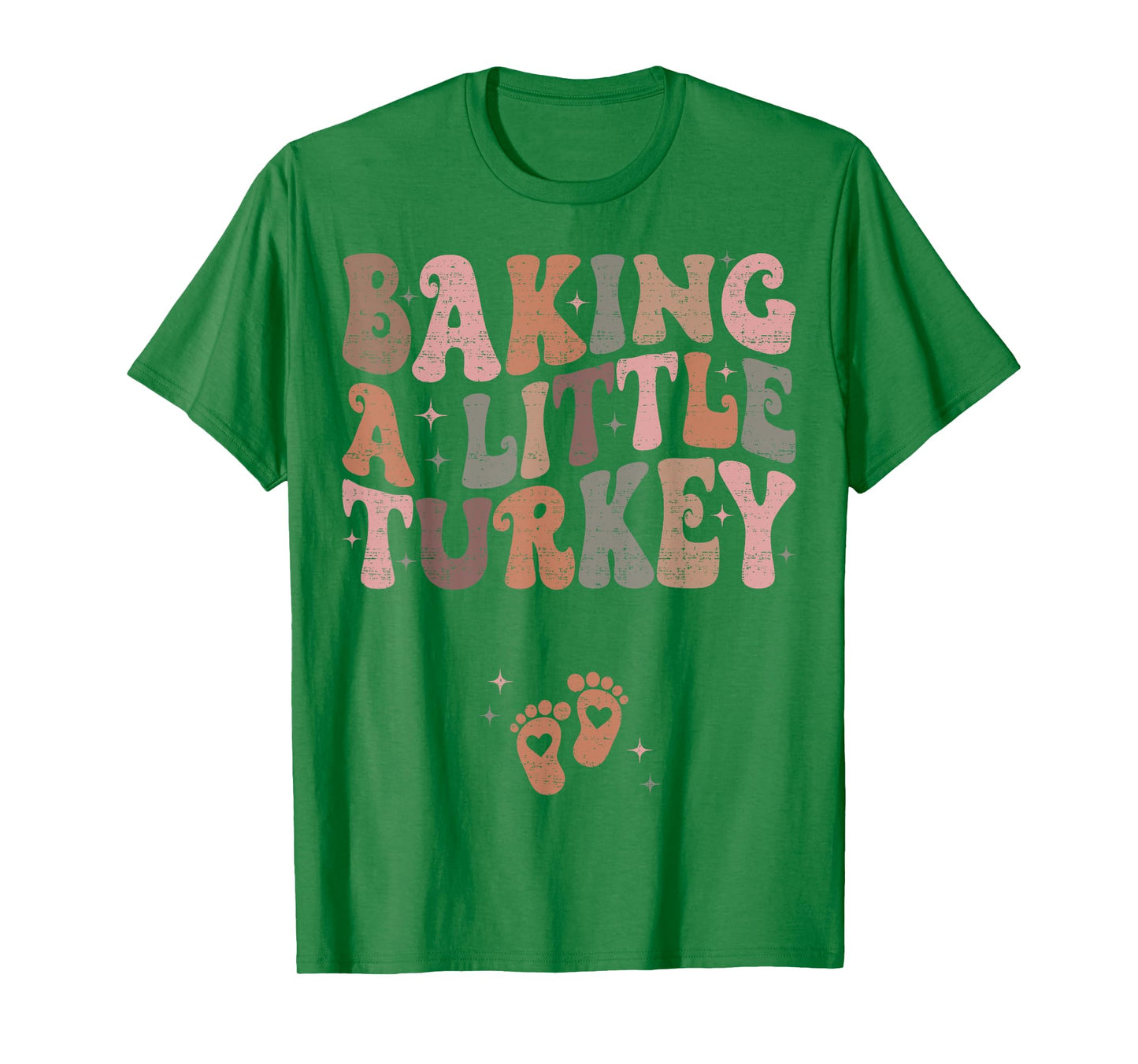 Baking A Little Turkey Thanksgiving Pregnancy Announcement T-Shirt