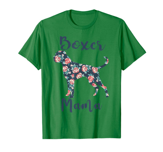 Boxer Mama Shirt Women Dog Mom Funny Mother Day Lover Gift T-Shirt