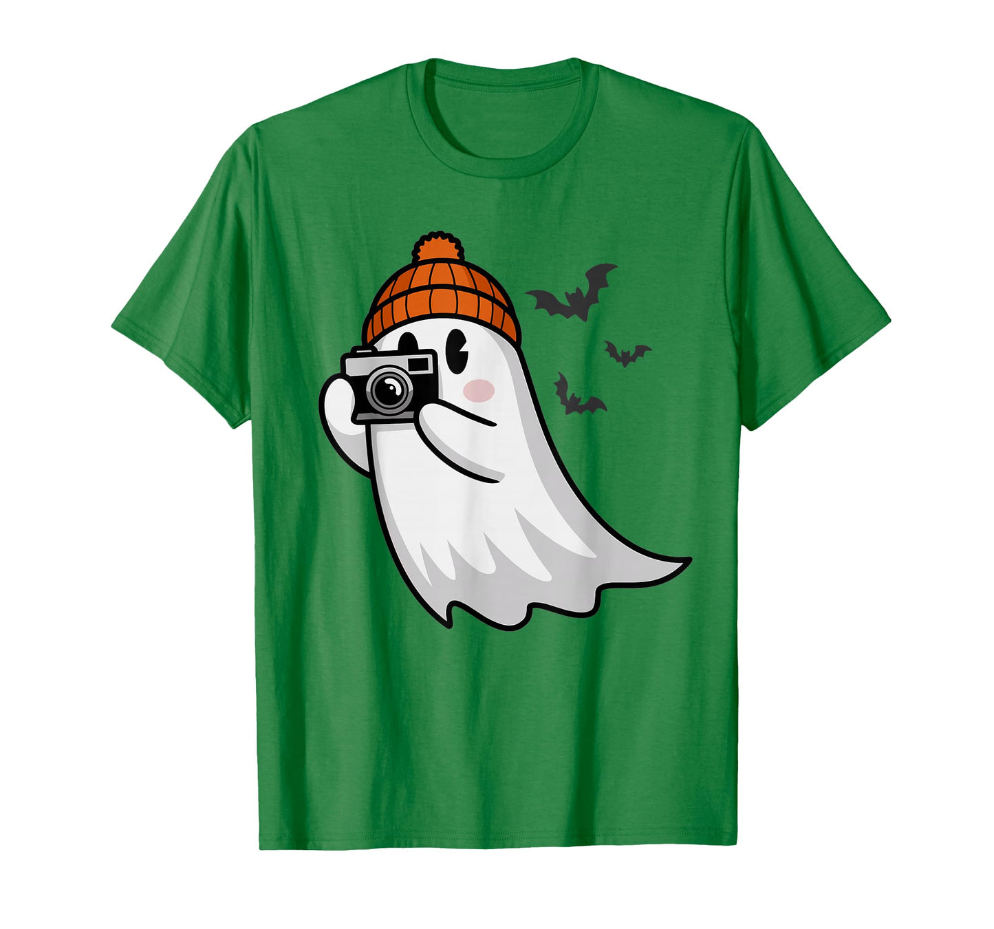 Funny Ghost Photography Camera Spooky Halloween Photographer T-Shirt