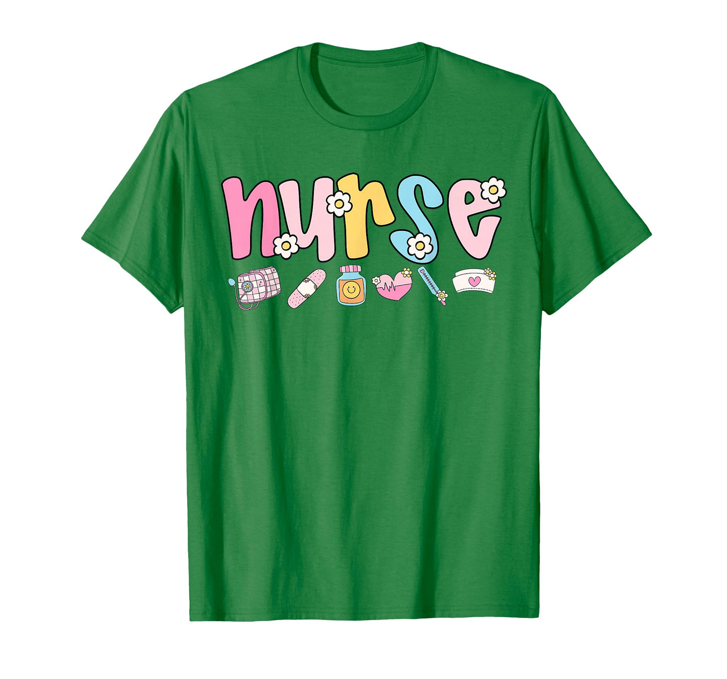 Cute Nurse Retro Nurses RN LPN Women School Life Work Scrub T-Shirt