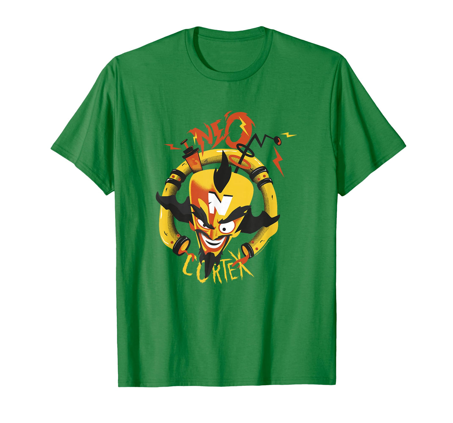 Crash Team Rumble Dr. Neo Cortex Evil Scientist Big Face T-Shirt