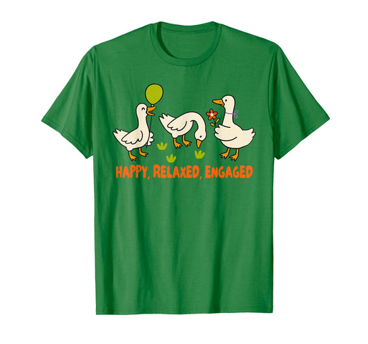 ABA Squad Behavior Analyst Silly Goose Happy Relaxed Engaged T-Shirt