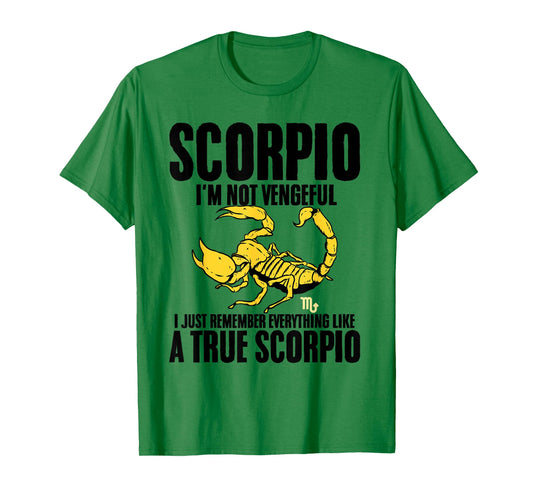 Scorpio Horoscope Definition Zodiac Sign for Astrologers T-Shirt