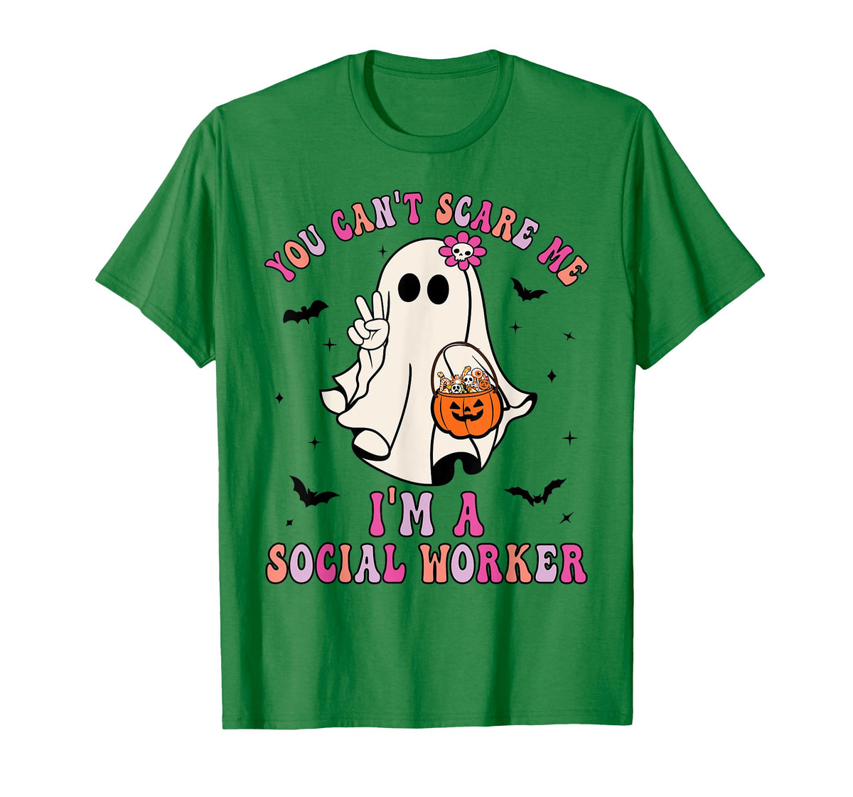 You Can't Scare Me I'm a School Social Worker Halloween T-Shirt