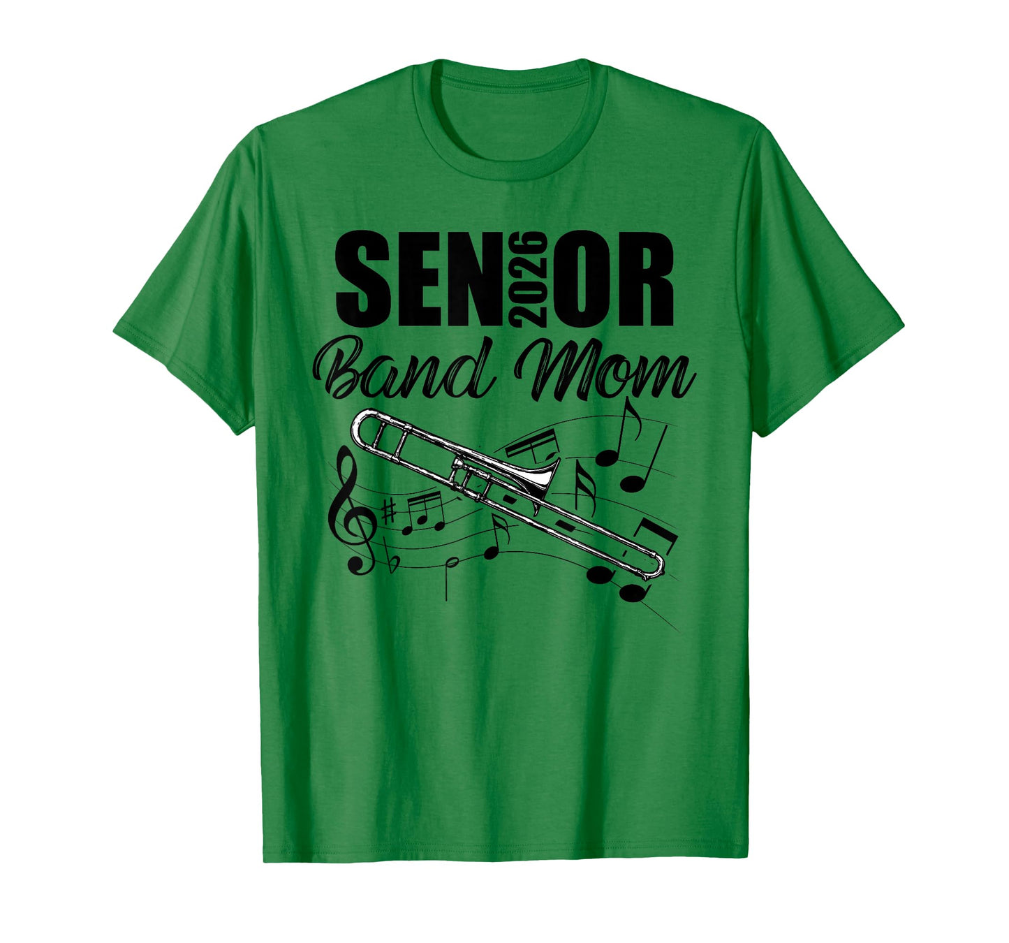 Senior Band Mom 2026 Marching Band Class of 2026 Trombone T-Shirt