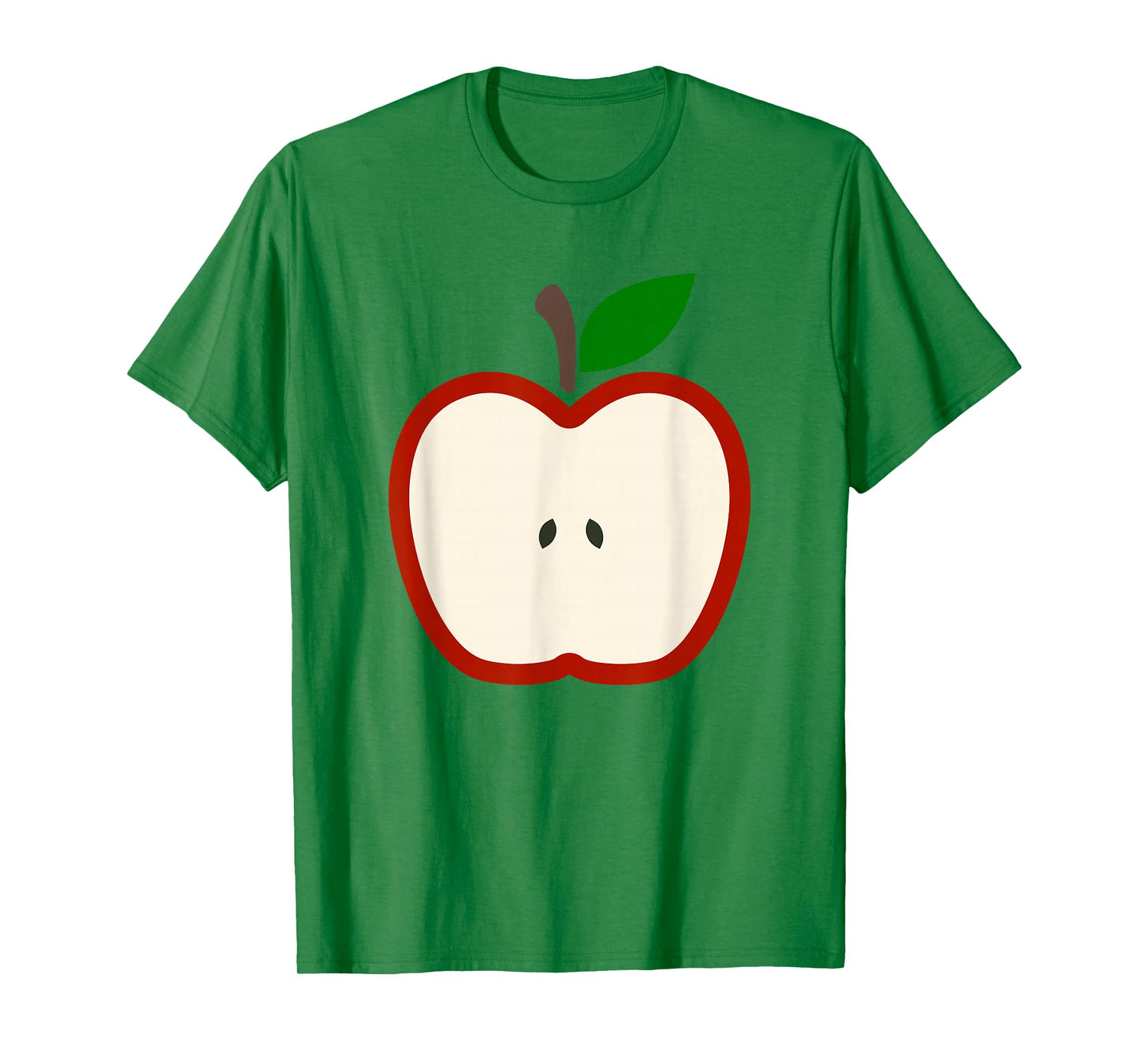 Cute Red Apple Slice Costume Healthy Fruit Minimal T-Shirt