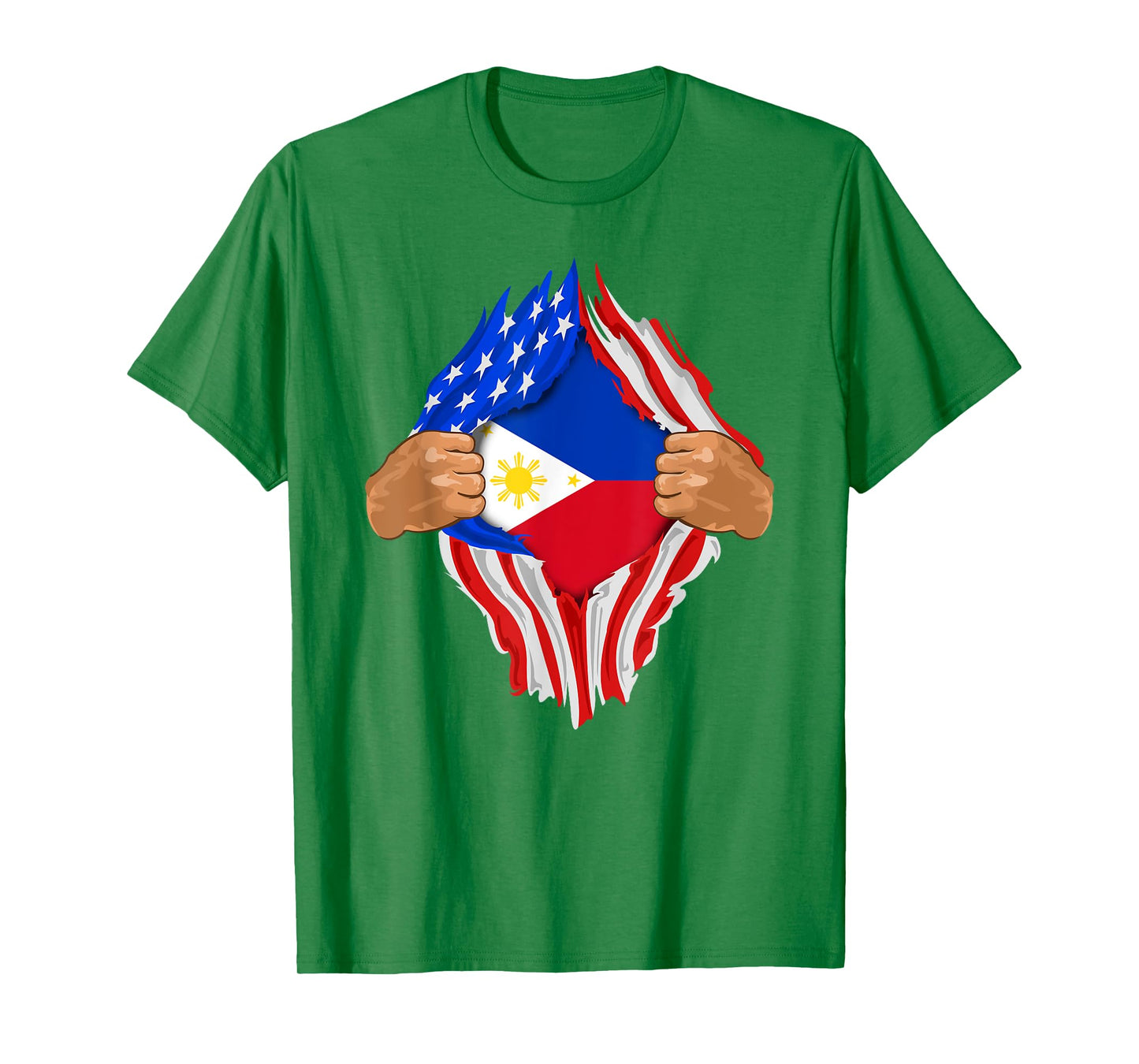 Filipino Blood Inside Me T-Shirt | The Philippines Flag Gift
