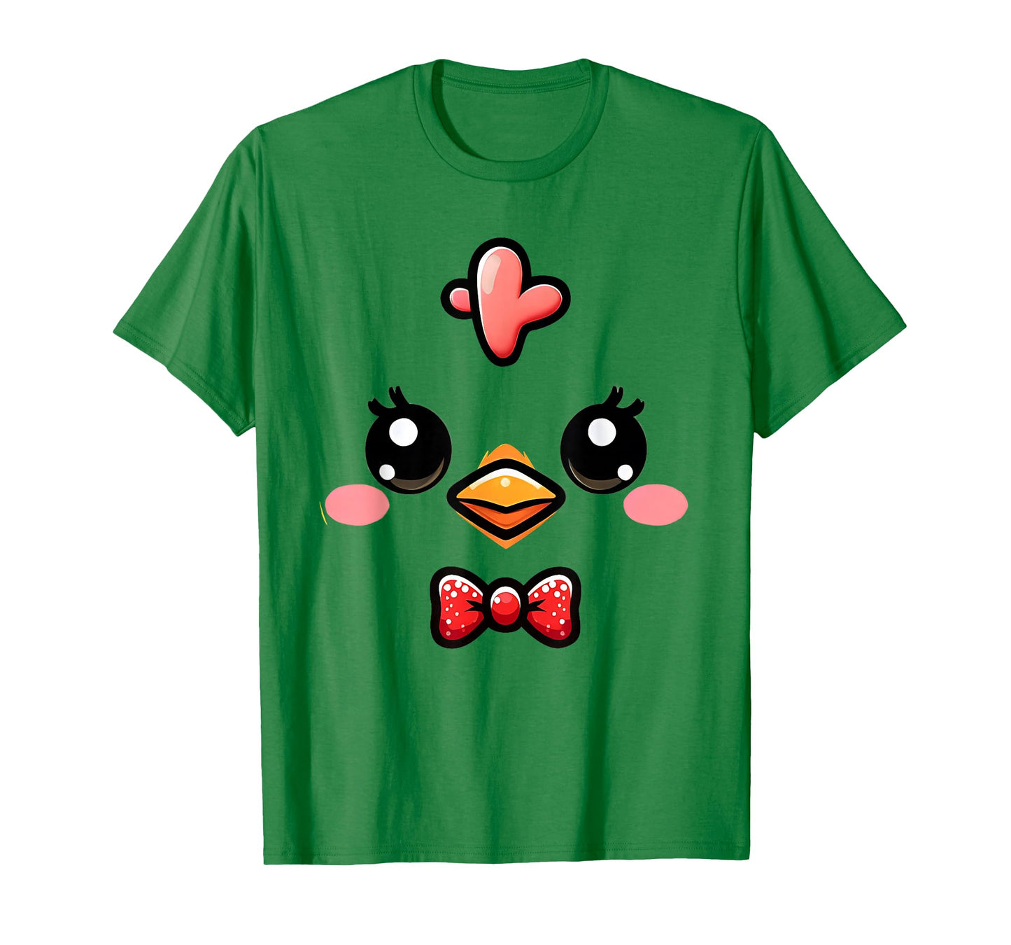 Cute Chicken Face Yellow Chick Costume Farm Animal Lover T-Shirt