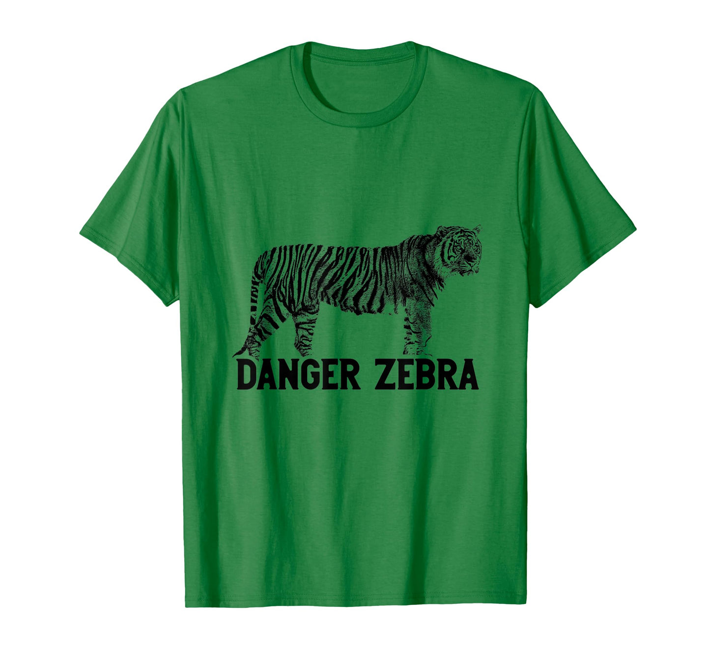 Tiger Alternative Animal Name Danger Zebra Funny Design T-Shirt