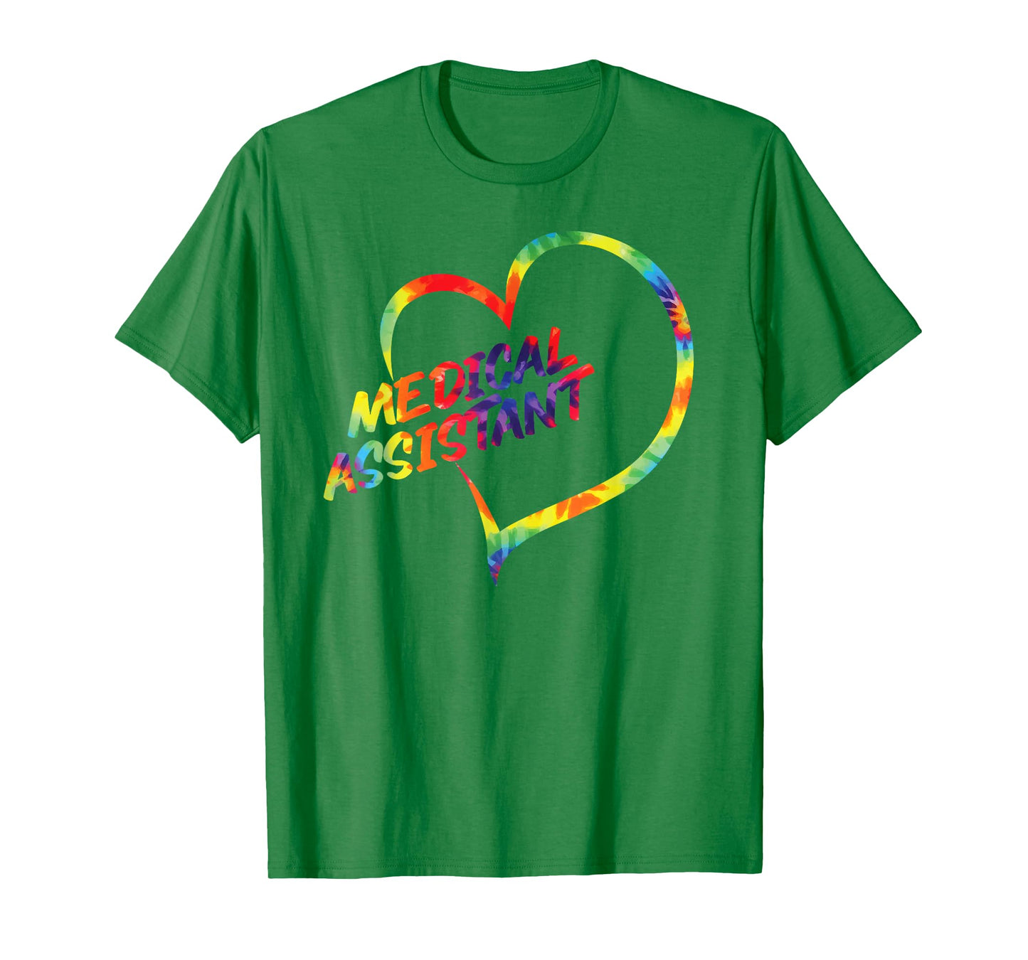 Certified Medical Assistant Tie Dye Heart CMA T-Shirt
