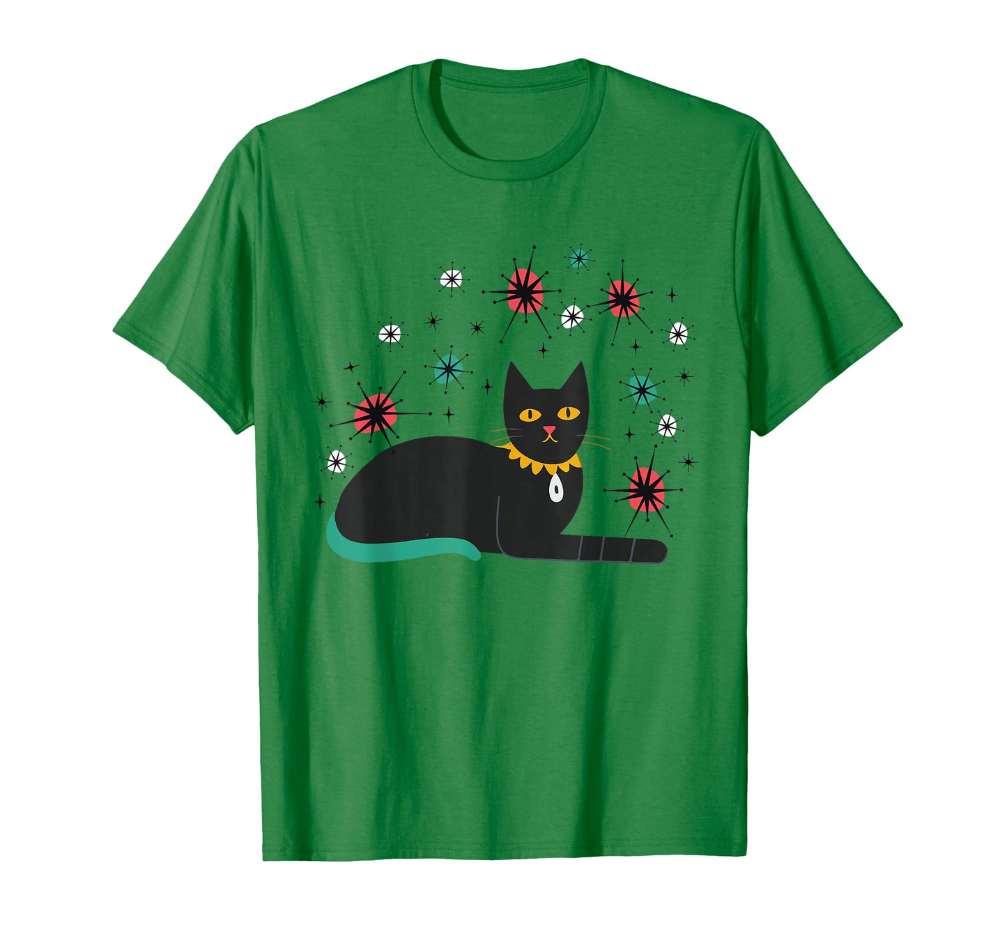 Retro Cat Midcentury Atomic Age 1950s Mid Century T-Shirt