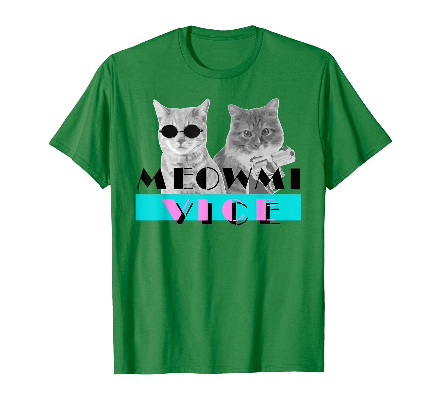 Kitten Meowmi Vice 80s Miami Funny Cat Lover T-Shirt