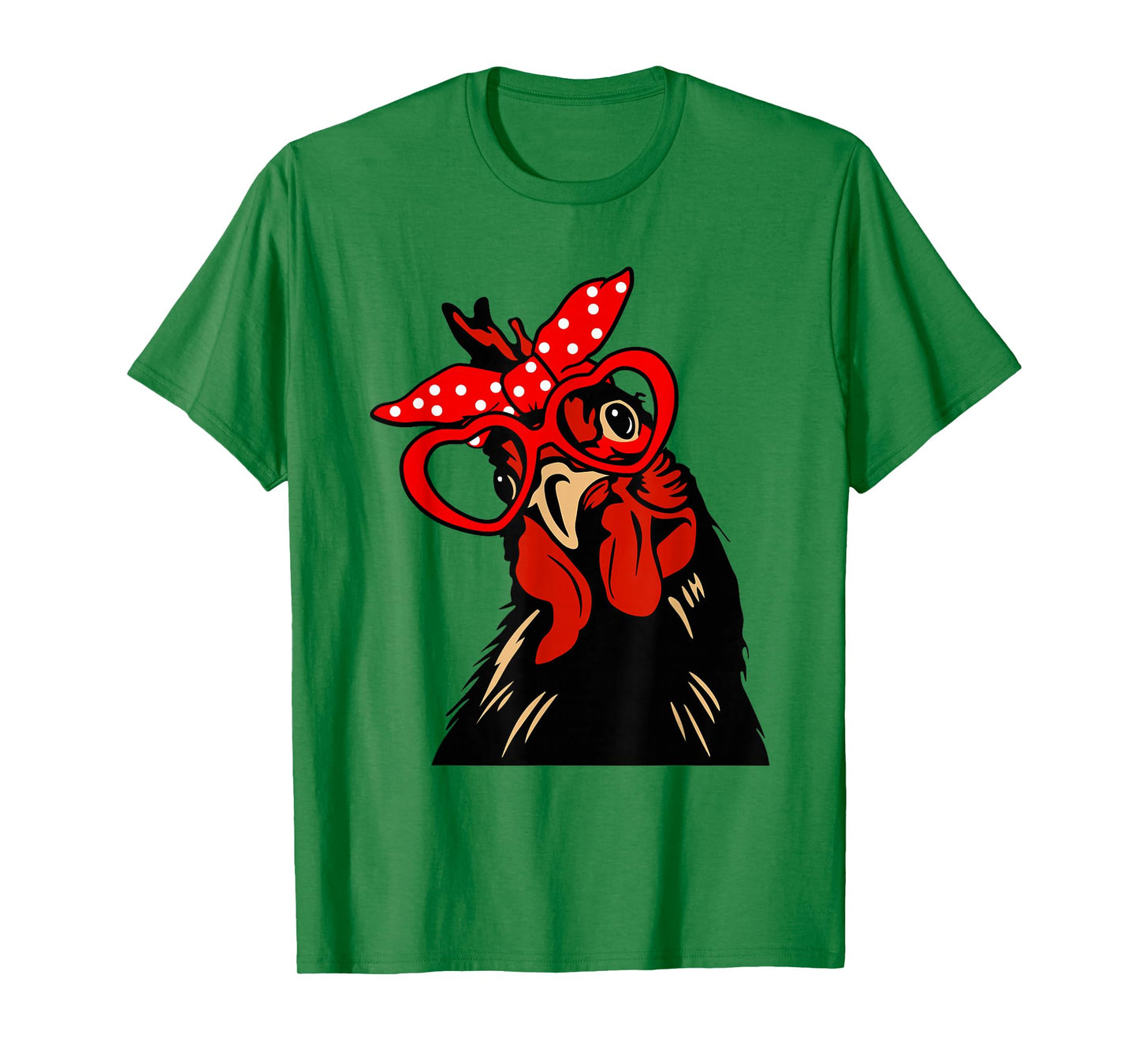 Chicken with bandana headband and glasses cute T-Shirt