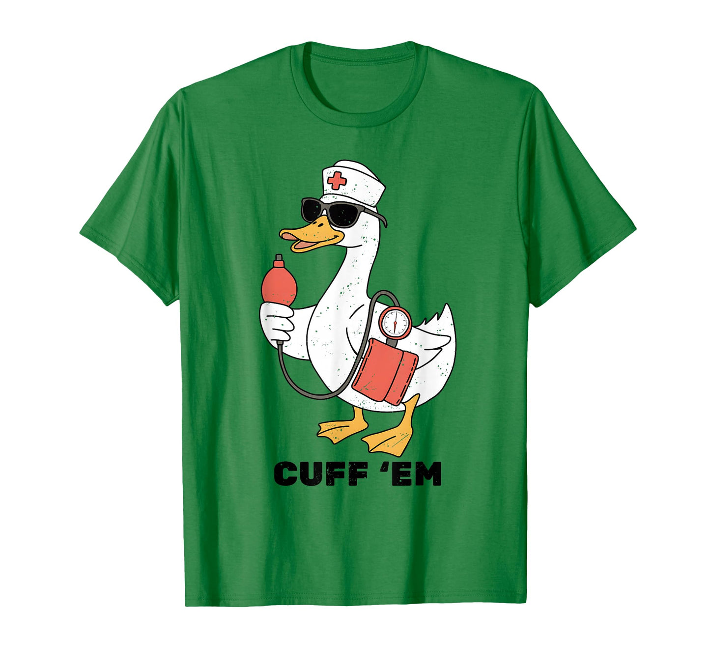Cuff 'Em Goose Nurse Blood Pressure Nurselife Women Vintage T-Shirt