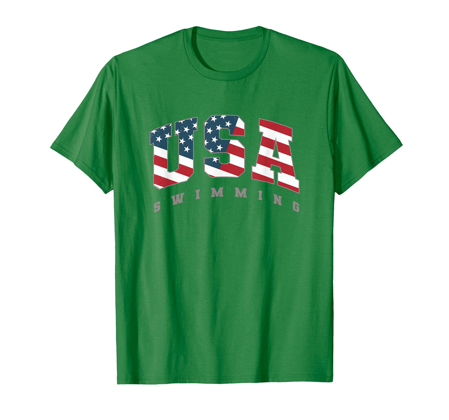 USA Swimming American Flag Team Sport Athlete Support T-Shirt