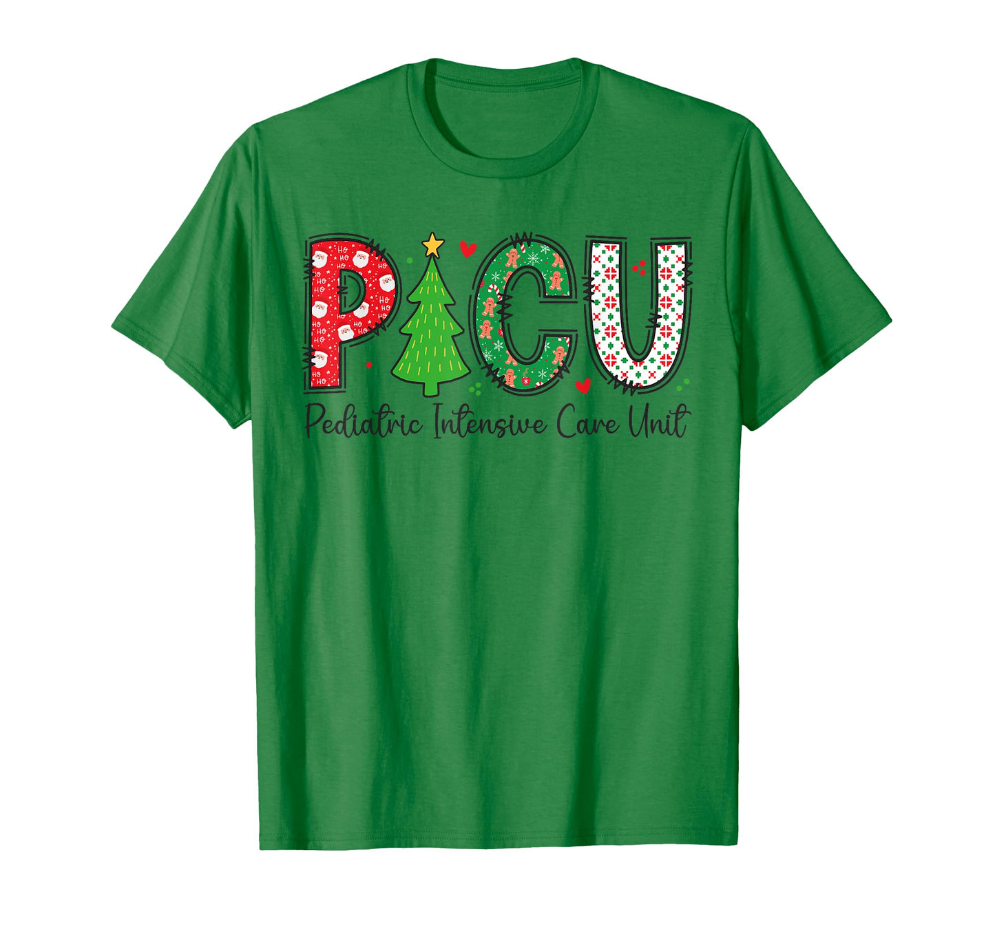 Christmas PICU Nurse - Xmas Pediatric ICU Nurse Appreciation T-Shirt