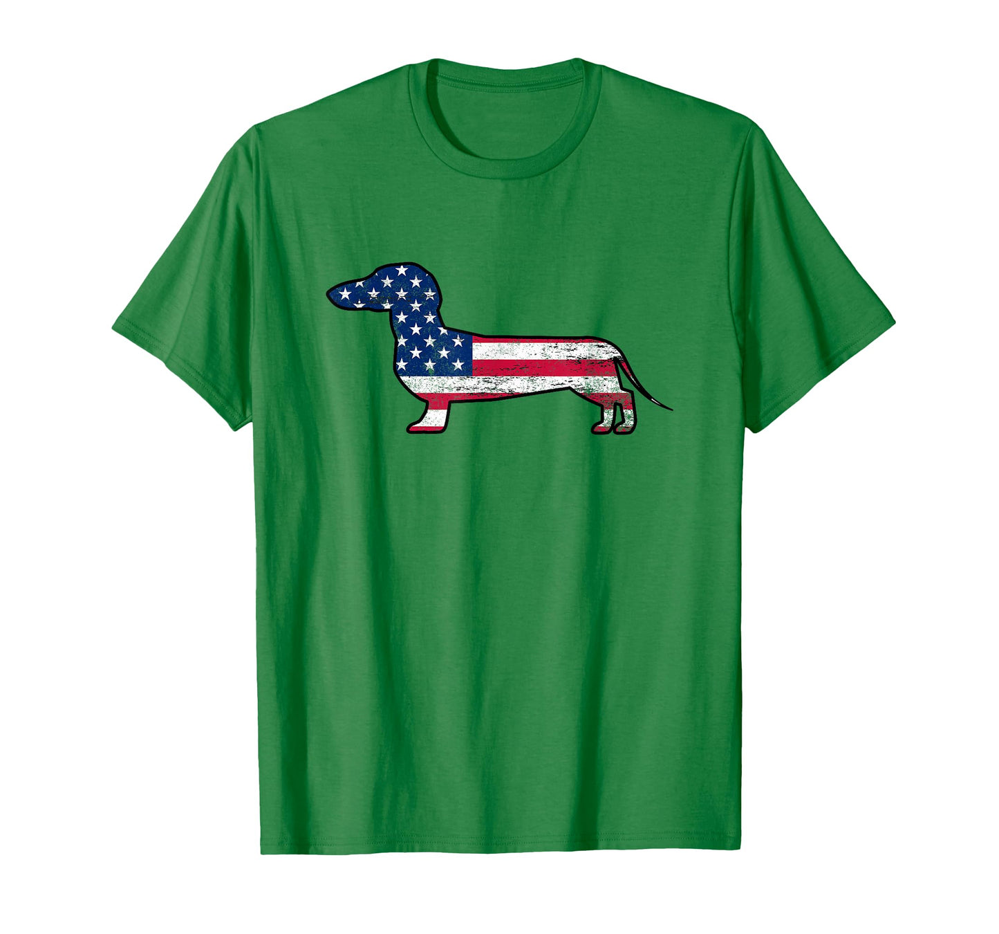 American Dachshund Patriotic Dog US Flag 4th Of July Gift T-Shirt for Women Kids Men