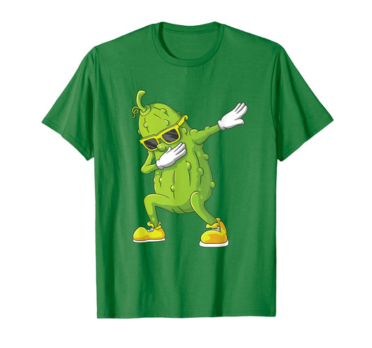 Dab Halloween Pickle Dabbing Dancing Cucumber Costume Party T-Shirt