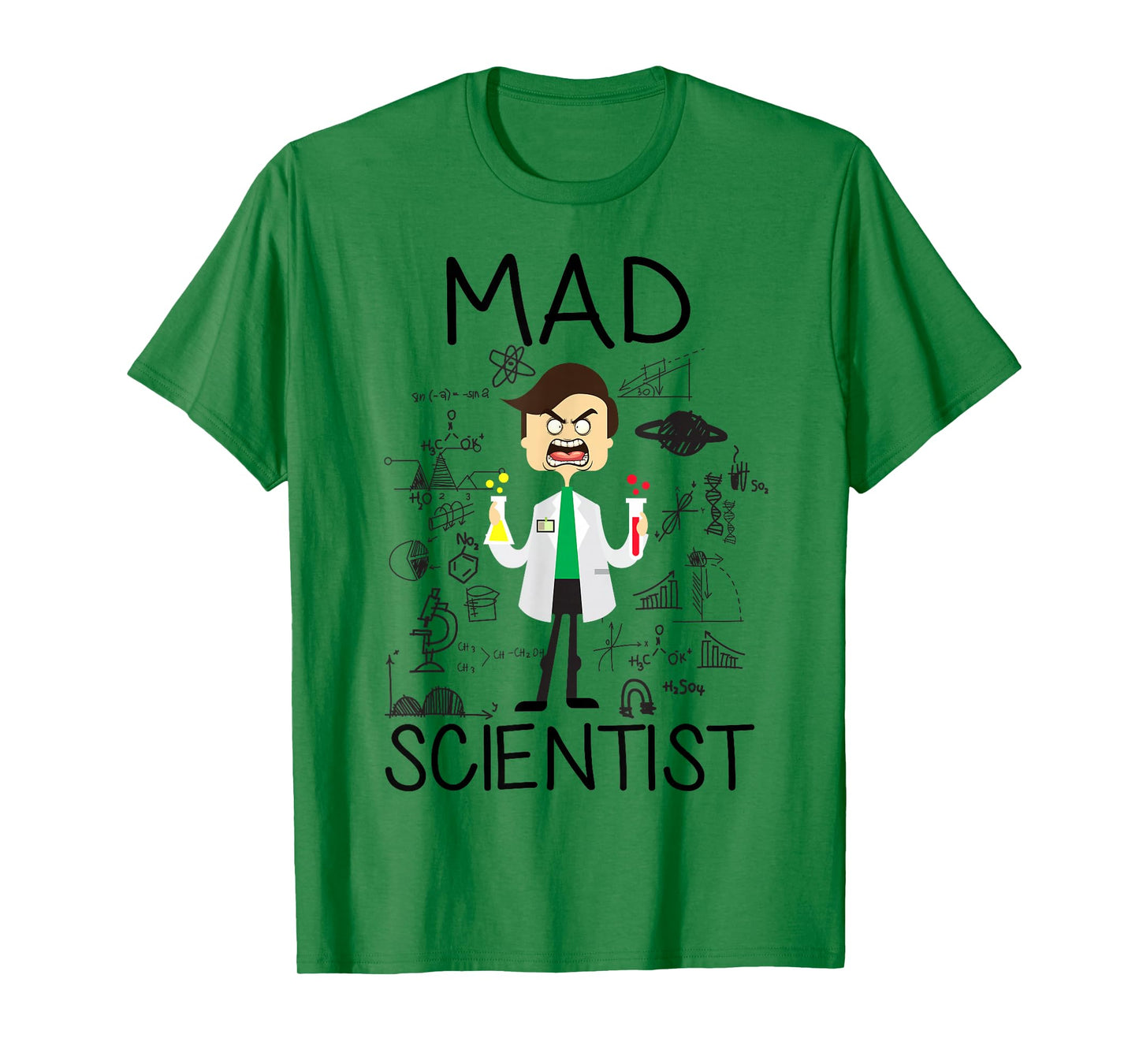 Mad Scientist Shirt Kids Boys Youth Funny Science Teacher T-Shirt