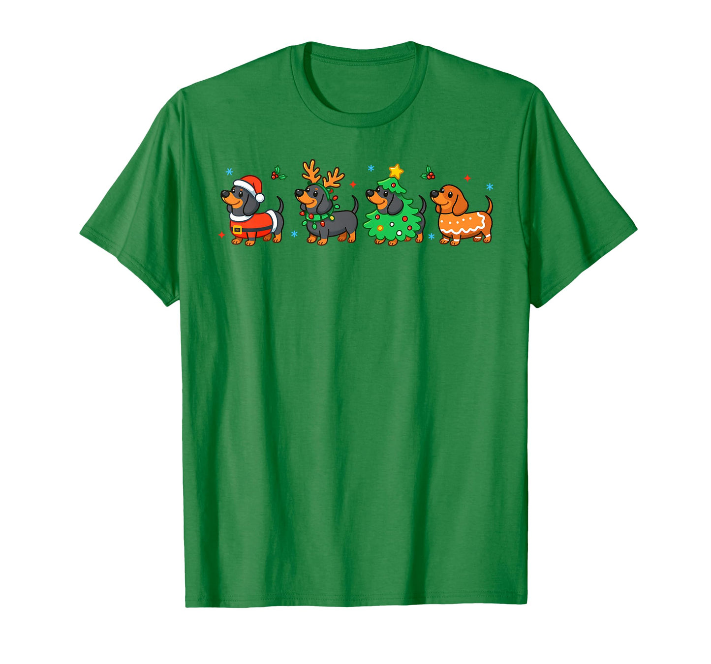 Christmas Dachshund Dog Weenie Merry Woofmas Dog Mom Dad T-Shirt