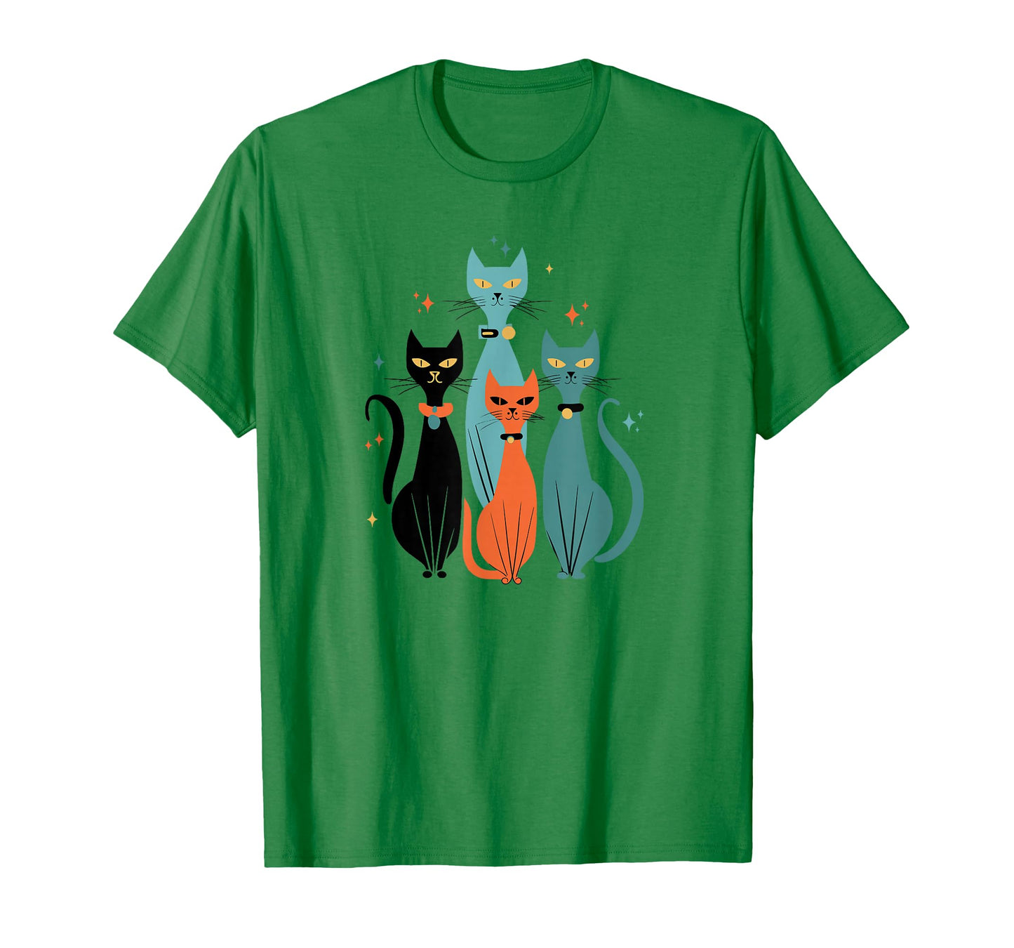 Retro Cats Midcentury Mid Century Age 50s 60s Space T-Shirt