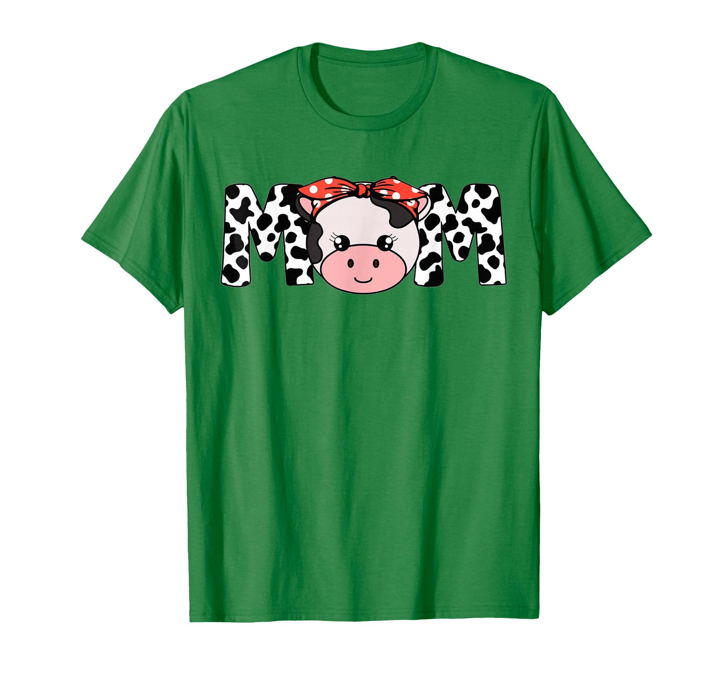 Mom Cow-Print T Shirt Women Heifer Farm Mama T-Shirt