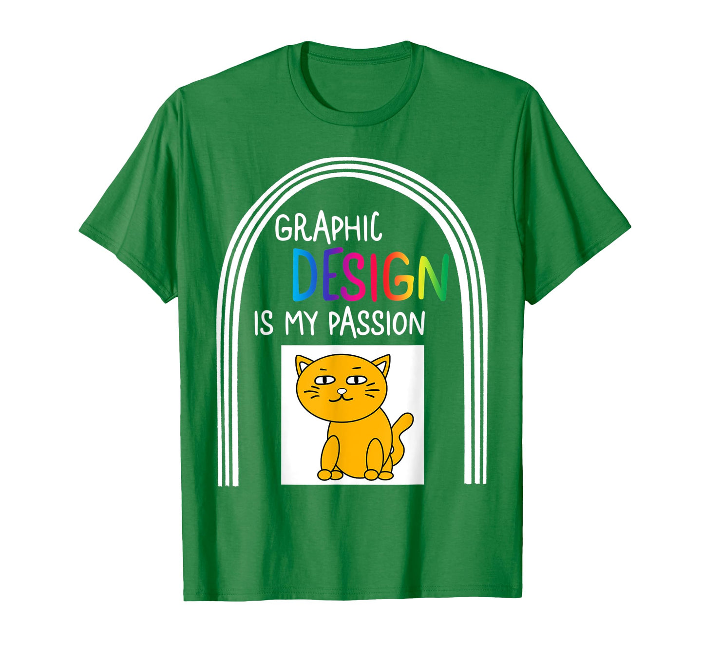 Graphic Designer Design Is My Passion Cat Profession Xmas T-Shirt
