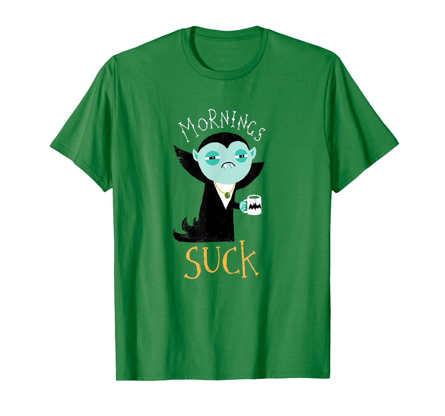 Mornings Suck - Cute Vampire T-Shirt DM T-Shirt