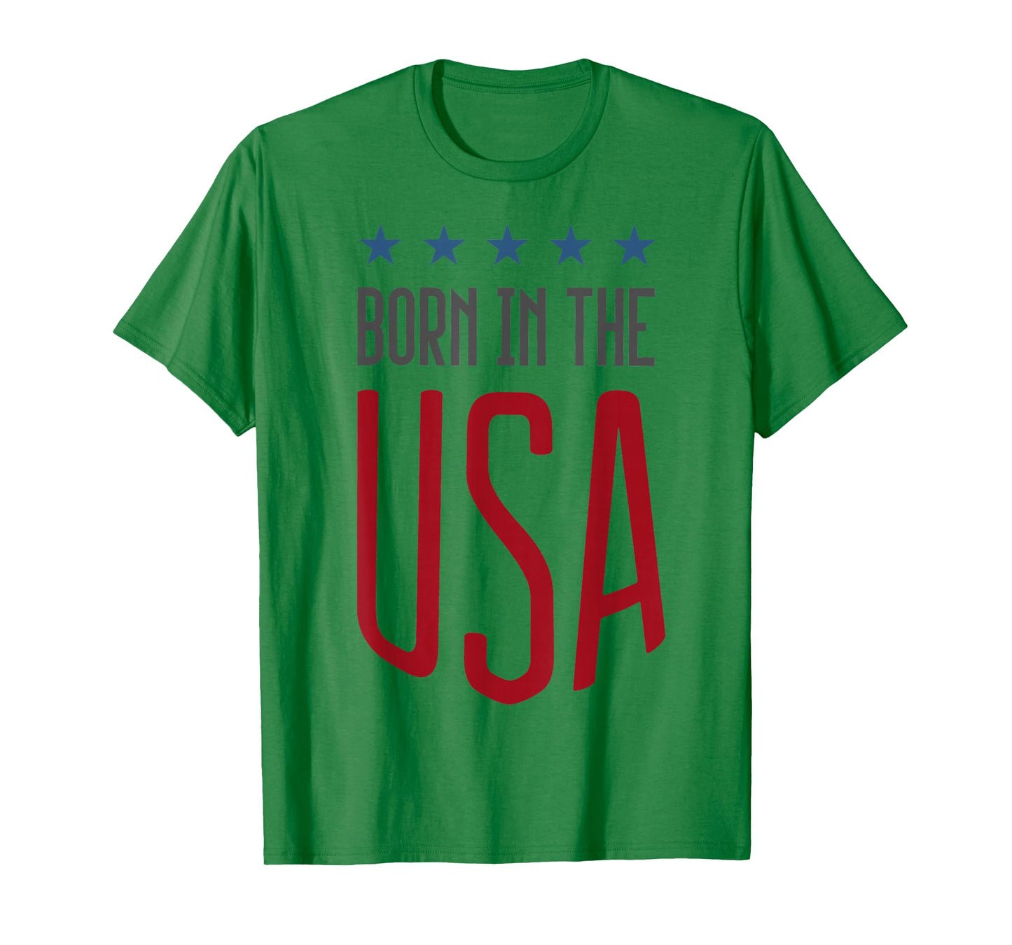 Born in The USA T-Shirt Patriotic Tee T-Shirt Small