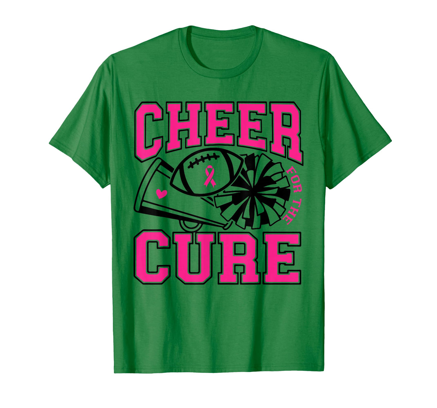 Cheer For The Cure Breast Cancer Awareness Cheerleader T-Shirt