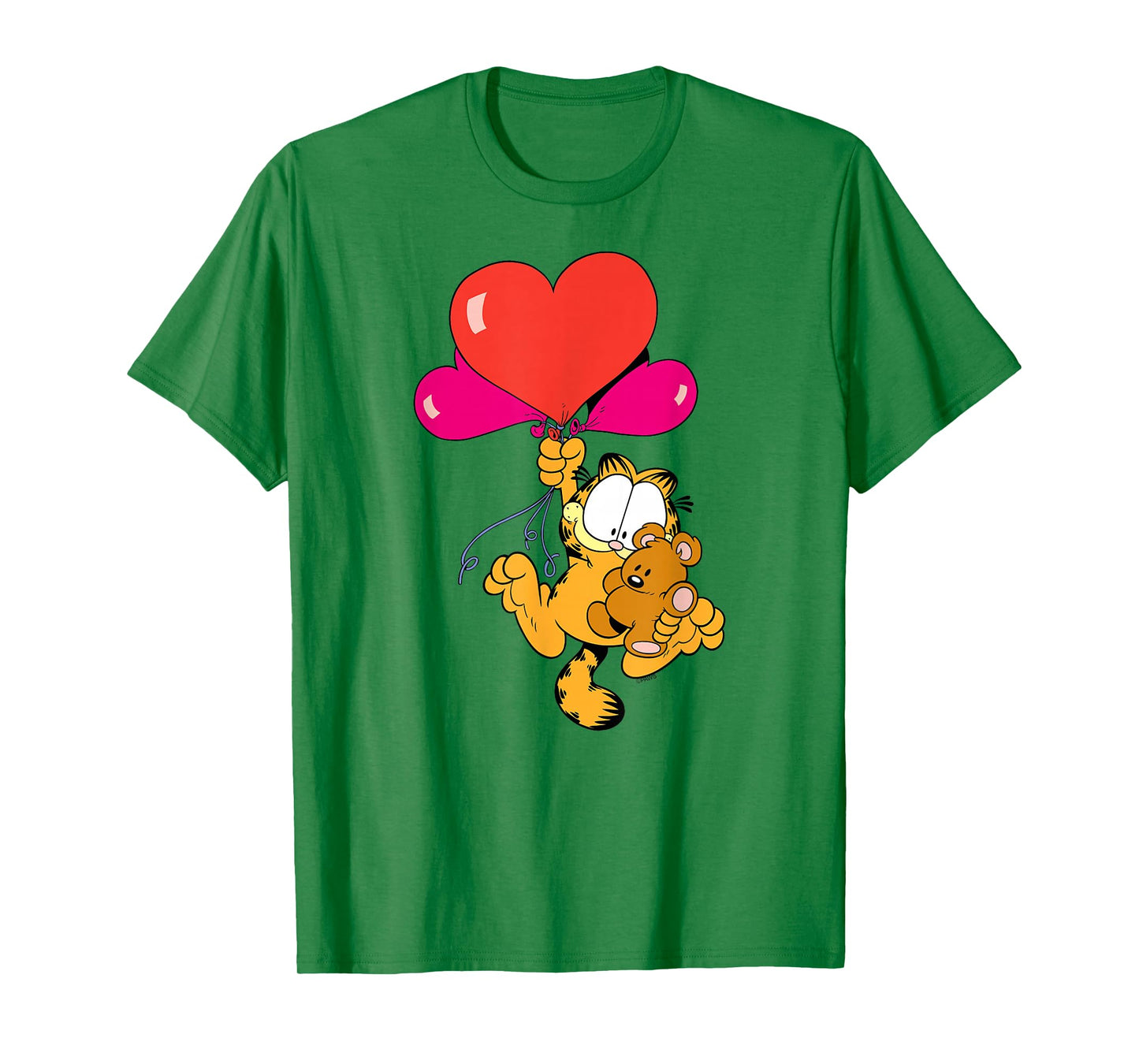Garfield Heart Balloons with Pooky Valentine's Day Cat T-Shirt