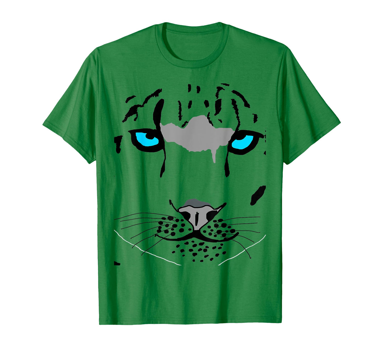 Snow Leopard Costume Big Wild Cat Tiger Halloween Wildcat Men Women Kids T-Shirt