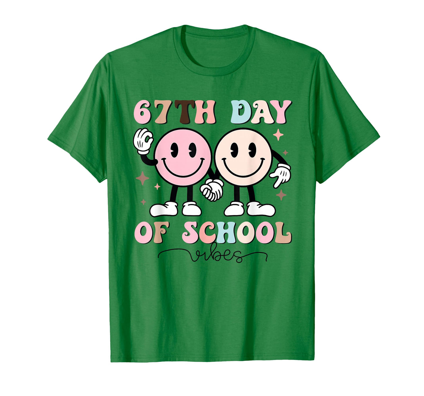 67th Day of School Vibes Teachers Students Six Seven 67 Meme T-Shirt