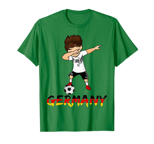 Dabbing Germany Soccer T-Shirt Boys German Football Kit Tee