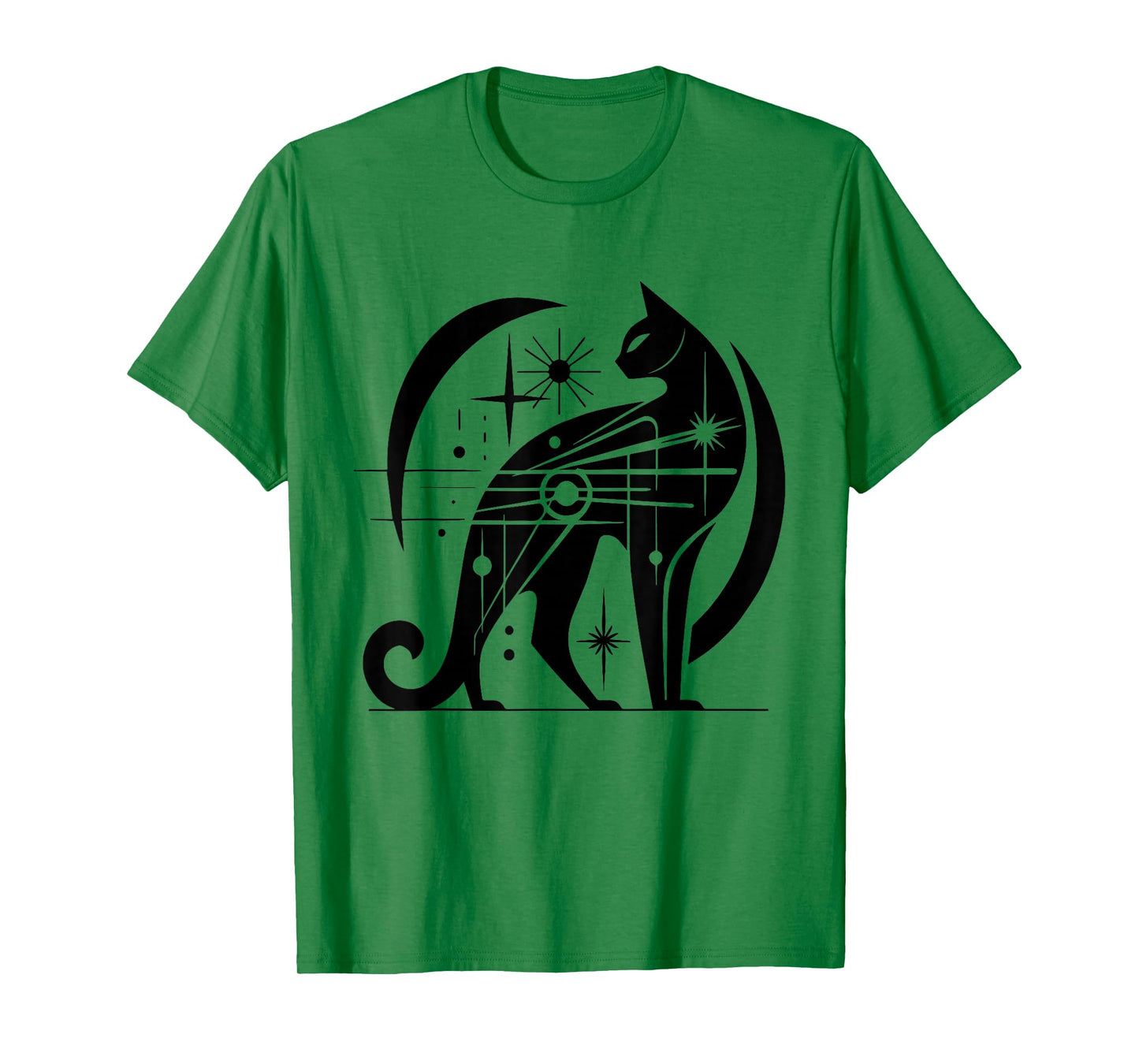 Cat Midcentury Mid Century Retro Atomic Age Modern T-Shirt