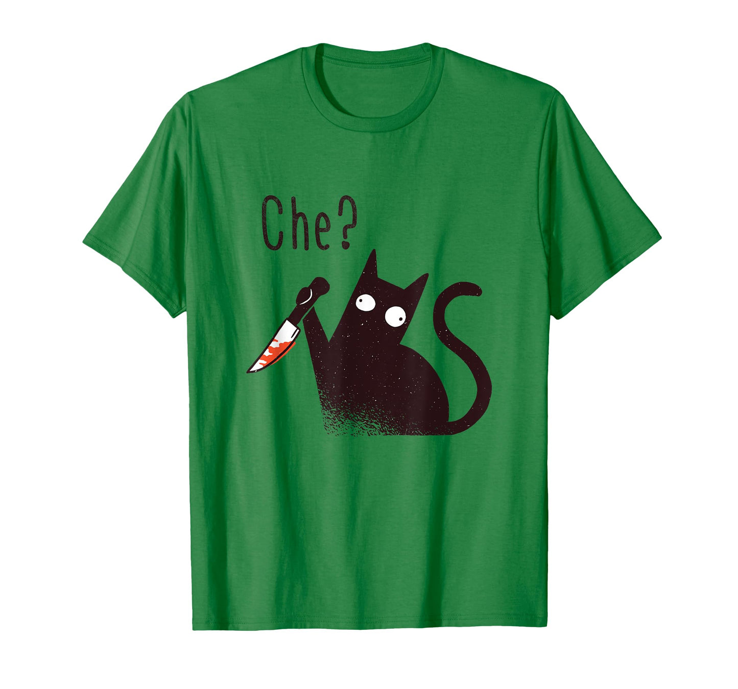 Funny Italian Language Evil Cat With A Knife T-Shirt for Men Women Kids