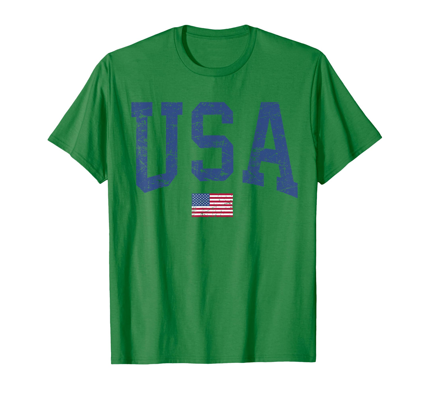 USA Women Men Kids Patriotic American Flag Distressed T-Shirt