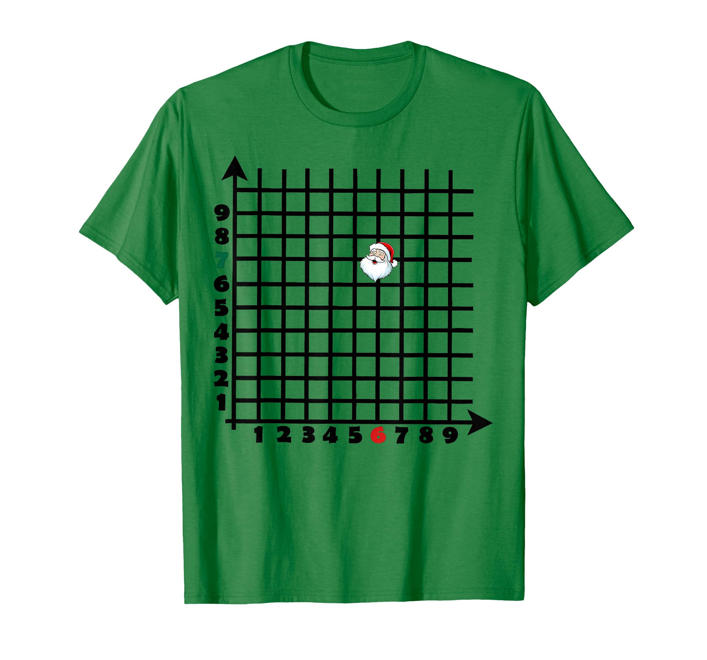 Coordinate (6,7) Funny Math Teacher Christmas 67 Math Lover T-Shirt