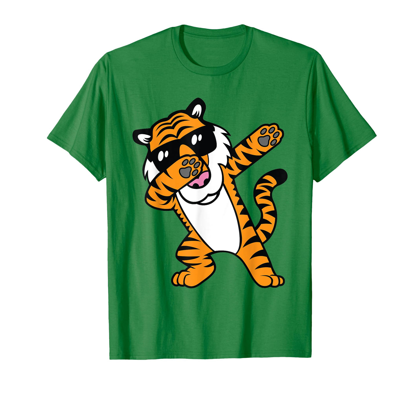 Dabbing Tiger Funny Cool Dancing Big Cat Dab Men Women Girls Kids T-Shirt