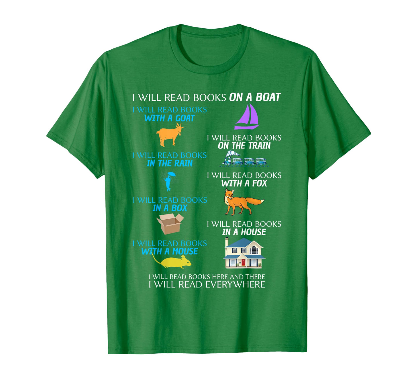 I Will Read Books On A Boat And Everywhere T-Shirt T-Shirt