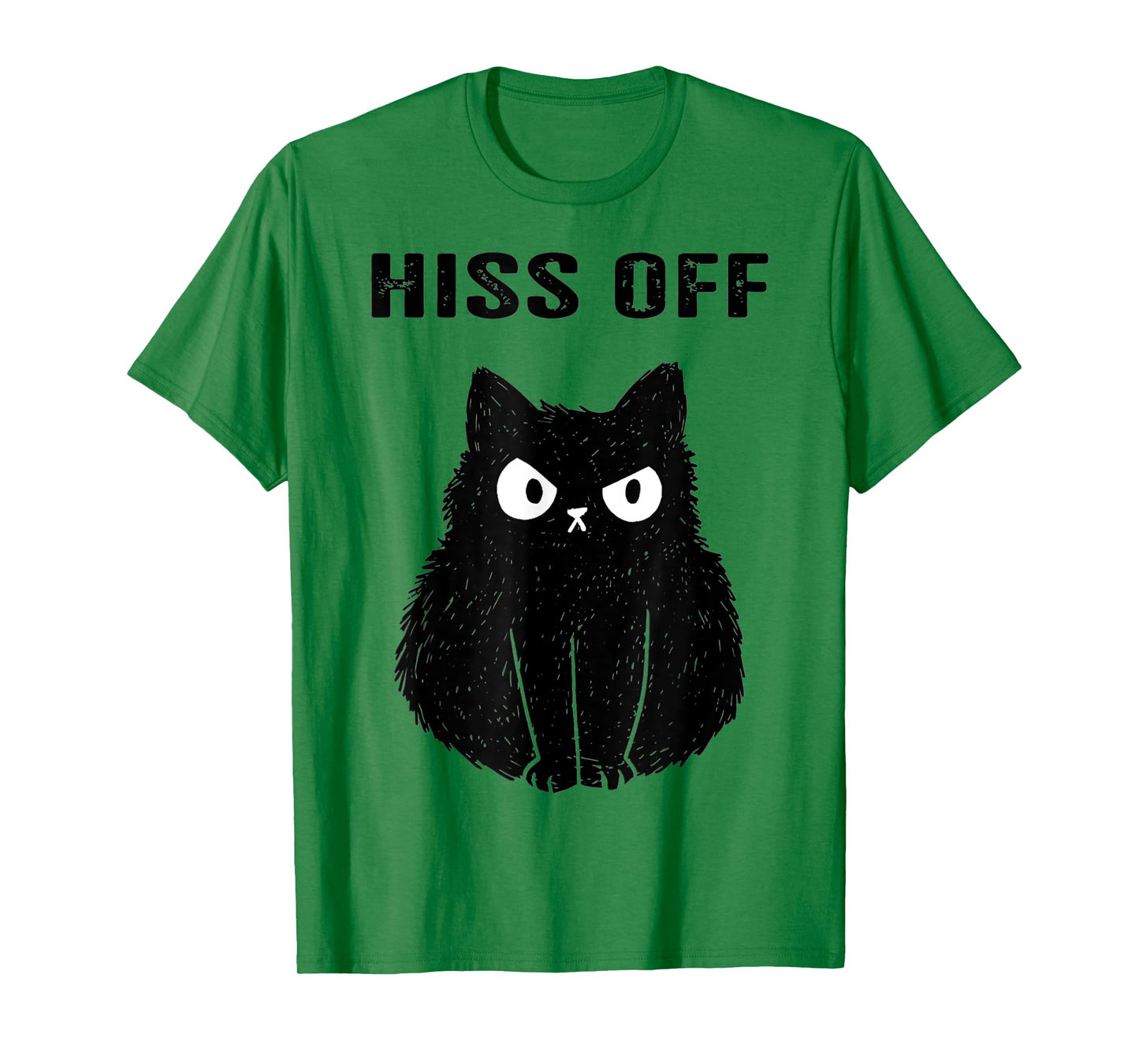 Black Cat Hiss Off T-Shirt