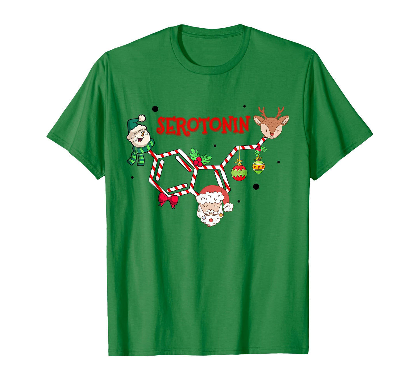 Serotonin Christmas, Mental Health Counselor Christmas T-Shirt