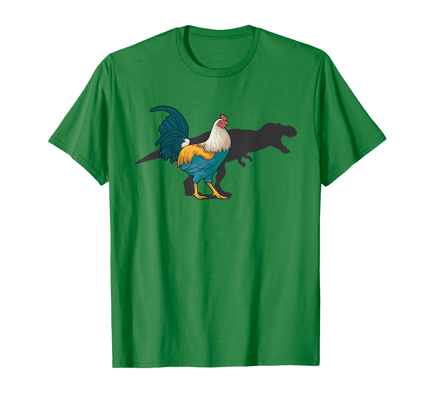 Chicken Dinosaur Shadow T Rex Hen Lover Cute Chicken Farmer T-Shirt