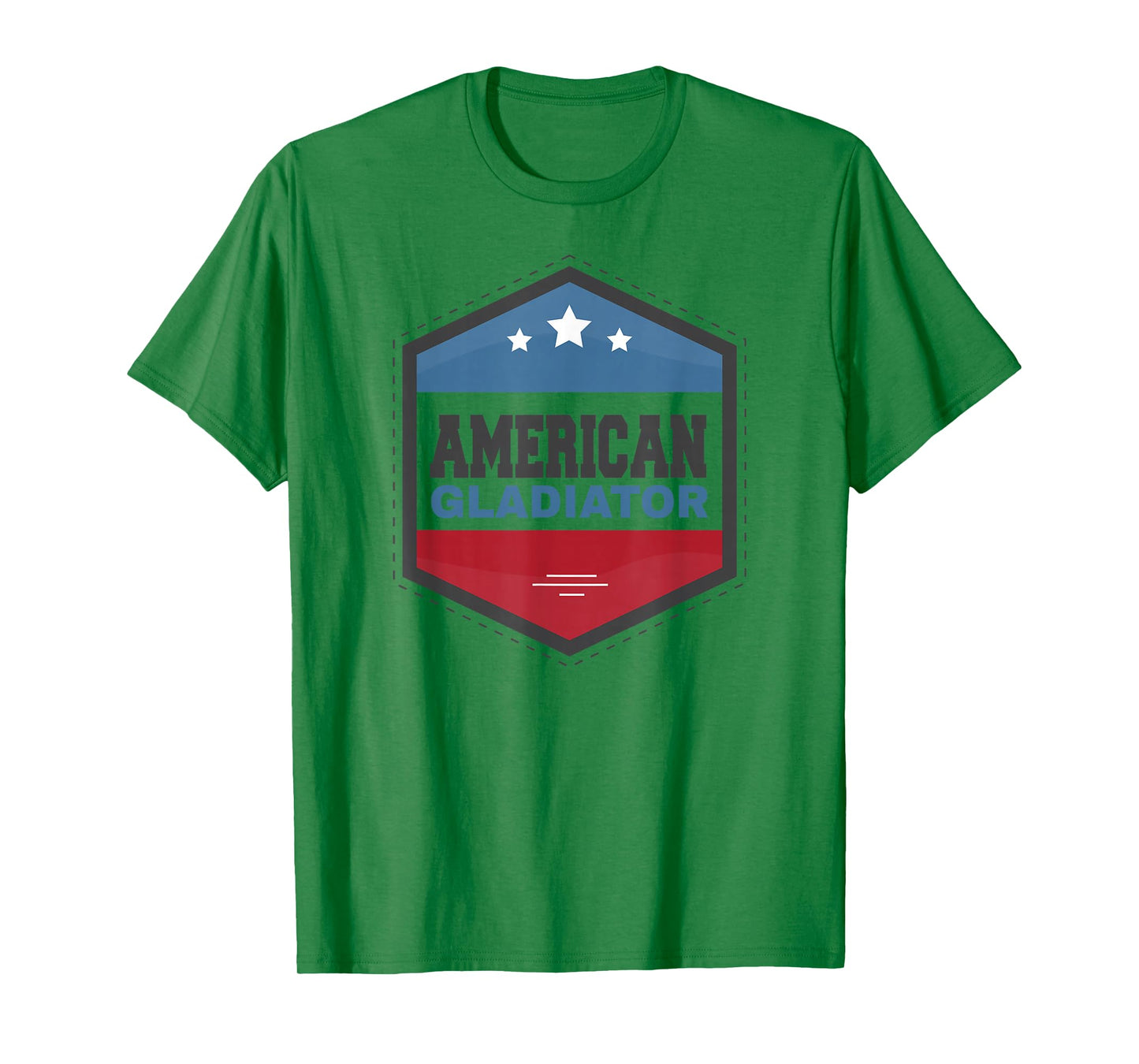 American Gladiator USA Flag Gym Sports Quote Humor T-Shirt