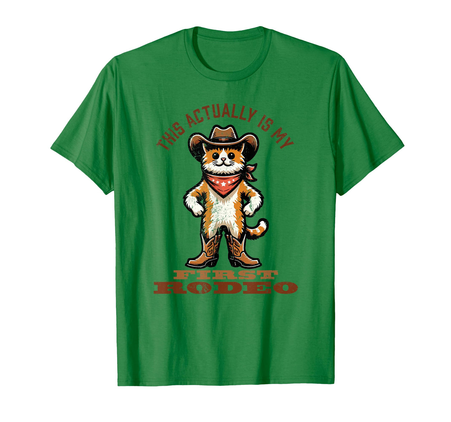 This Actually Is My First Rodeo - Funny cat T-Shirt