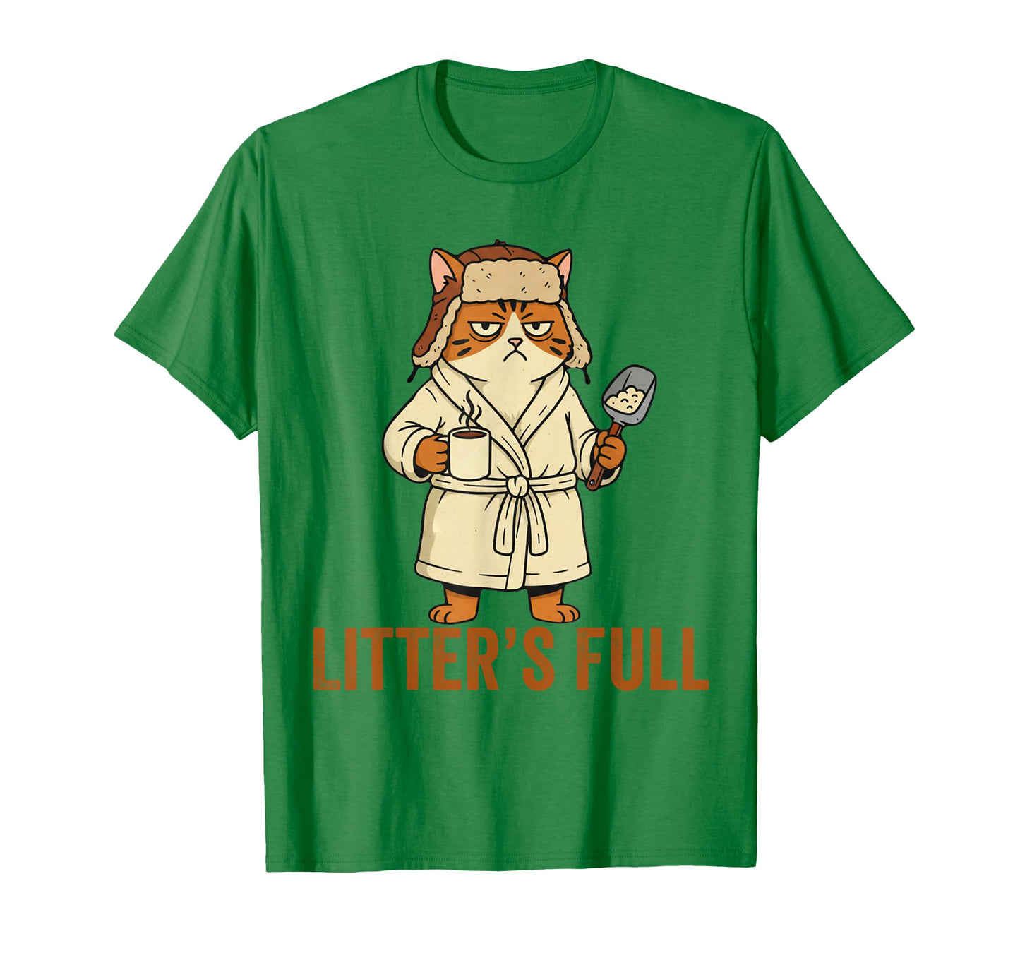 Litter’s Full Funny Cat Lovers Christmas Xmas T-Shirt